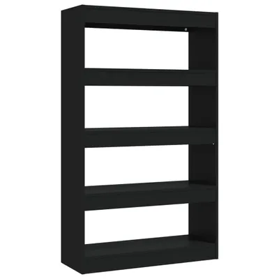 Immagine prodotto di Libreria/divisorio nero 80x30x135 cm in materiale ligneo