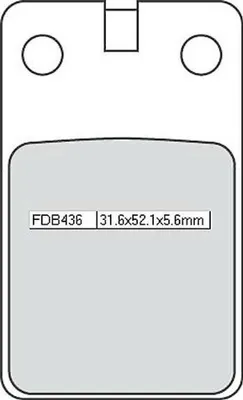Image de FERODO Plaquette de frein FDB 436 Platinum