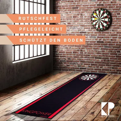 Immagine prodotto di Kingpower Freccetta Tappeto Freccetta Tappetino Torneo 237x80 cm Dart Rosso