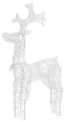 Imagen del producto de vidaXL Adorno navideño LED, 90 LEDs, 60x16x100 cm, acrílico