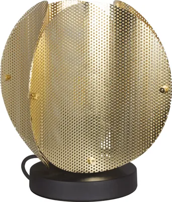 Immagine prodotto di Lampada da tavolo OSRAM Decor Folded Globe E27, 260 mm, oro, acciaio elettroplaccato, industriale, cavo tessile