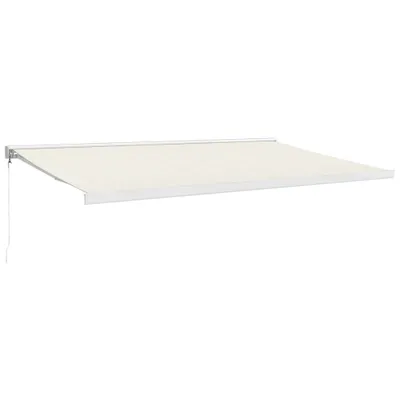 Immagine prodotto di Tenda da sole retrattile crema 5x3 m in tessuto e alluminio