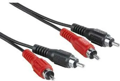 Produktbild von HAMA-Kabel 2xRCA-2xRCA 1,5 m 2xhane-2xhane ST