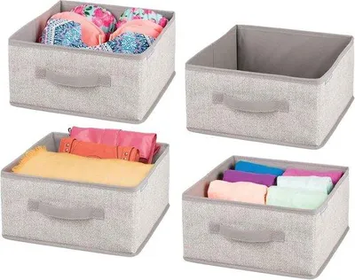 Image de Boîte de rangement pour vêtements, 2 pièces, étagère pliable