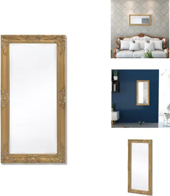Image de vidaXL Miroir mural de style baroque 100x50 cm Or - Miroir