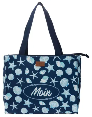 Produktbild von Robin Ruth Umhängetasche Estella Moin Moin - Shopper Schultertasche Maritim Größe L in Blau