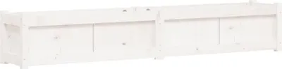 Zdjęcie produktu dla vidaXL Sadzarka biała 180x31x31 cm lite drewno sosnowe