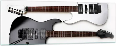 Produktbild von Bilder auf glas - E-Gitarren Streicher Musikinstrument - 90x30cm - Glasbilder - Wandbilder - Kunstdruck - Wanddekoration aus Glas - Glas Bilder - Wandbild auf Glas - GAB90x30-0369