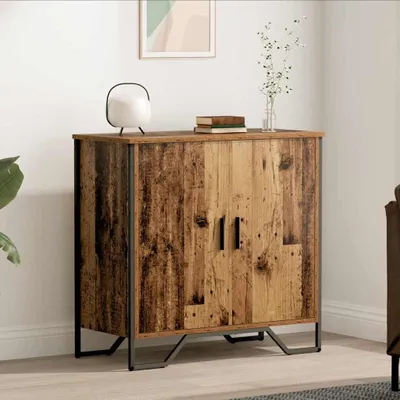 Zdjęcie produktu dla vidaXL Kredens brązowy 78 x 35,5 x 74,5 cm Materiał drewnopochodny