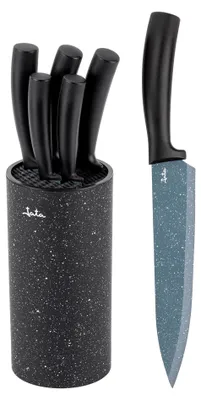 5-tlg. Küchenmesser-Set mit Aufbewahrung, Stahlklingen, 12 cm