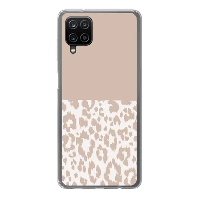 Produktbild von MuchoWow® Handyhülle Schutzhülle Hülle für Samsung Galaxy A12 Panther Druck - Rosa - Tiere Silikon Softcase Handy Hülle - Bild