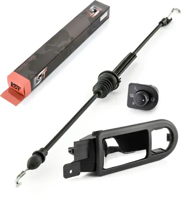 Produktbild von Türgriff innen Spiegelschalter Bowdenzug Set vorne links für VW Bora Golf IV 4