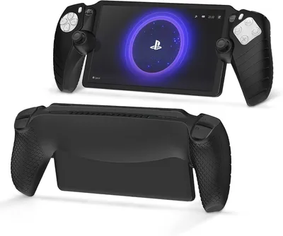 Immagine prodotto di Custodia protettiva - Adatta per PlayStation Portal e PlayStation 5 - PS Portal - Custodia in silicone morbido, colore nero
