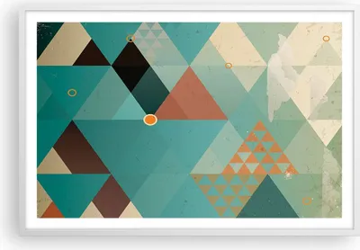 Produktbild von Gerahmtes Poster - Weißer Rahmen - Abstraktion modern - 91,5x61 cm - Wand Bild - Wanddeko - Wandbilder - Kunstposter - Wandposter - Bilderrahmen - Bilder - Kunstdruck - Wandbild - P2WAA91x61-3571