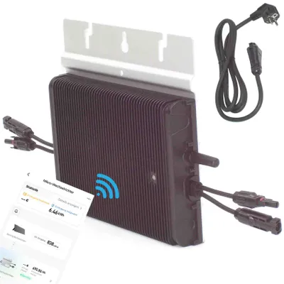 Produktbild von Mikro-Wechselrichter 800 Balkonkraftwerk Solar Wechselrichter WiFi App 15831
