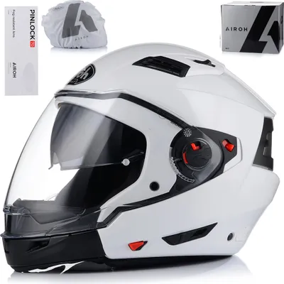 Produktbild von Jet helm mit Sonnenblende | AIROH EXECUTIVE | Rollerhelm mit Pinlock | ECE 22.06  | Motorradhelm mit abnehmbarem Kinnriemen | M  (57-58cm)