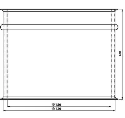 Produktbild von FireFix Wandfutter Ø 120 mm, doppelt