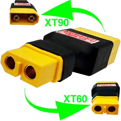 Produktbild von RC Adapter XT90 Stecker auf XT60 Buchse Adapterkabel kompatibel mit LiPo RC