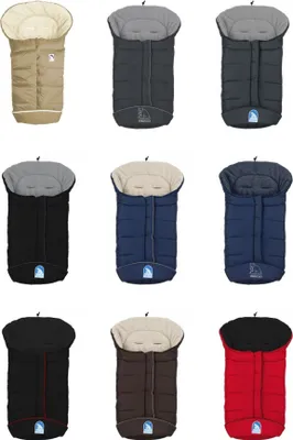 Produktbild von Heitmann Eisbärchen Fußsack Kinderwagen, Design:Schwarz/Grau Gs