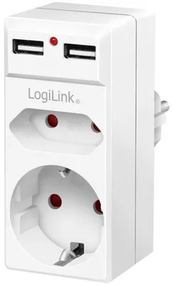 Obrázek produktu pro Zásuvkový adaptér LOGILINK PA0276, 2x USB