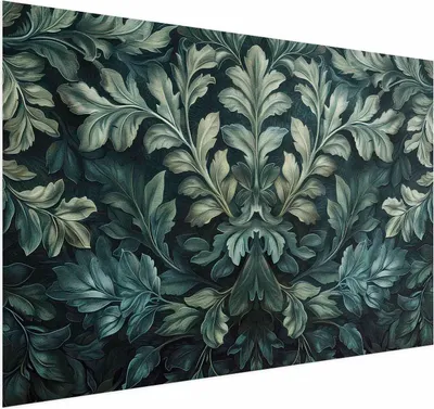 Produktbild von Posterpapier Poster - Victorian Leaves in Dark Greens 42x29.7 cm Blätter f-H-10013-ao-a