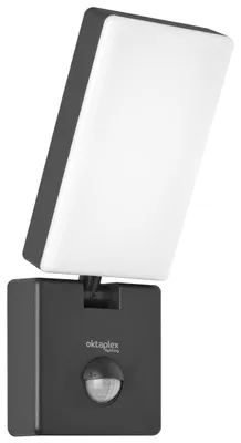 LED Außenleuchte mit Bewegungsmelder 10W 800lm 3000K IP65 anthrazit