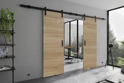 Produktbild von KIER FURNITURE Schiebetüren RETRO - 152x205x1,6 cm - Sonoma-Eiche