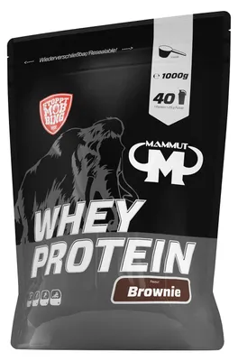 Produktbild von Mammut Nutrition Whey Protein Pulver Brownie, 1 kg