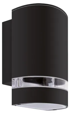 Zdjęcie produktu dla Kinkiet zewnętrzny BRUNO czarny 1xGU10x35W aluminium wym:16x10x9,4cm IP54 Struhm