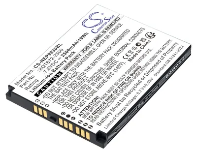 Obrázok produktu pre TECHTEK Batéria kompatibilná s [NEWPOS] 9830, NEW9830 nahrádza XQT672-2500
