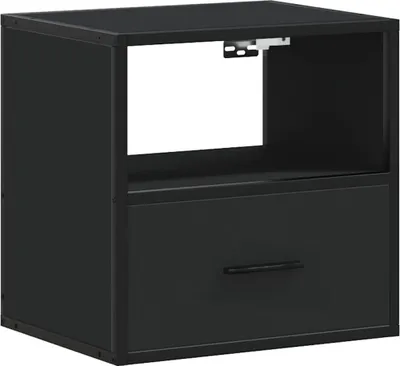 Produktbild von Wand-Nachttisch Schwarz 40x31x39,5 cm