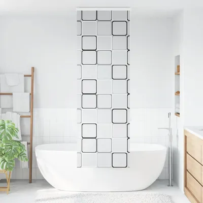 Productafbeelding van vidaXL Douchegordijn met cassette, 70x240 cm, stofbreedte 66 cm