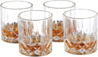 Produktbild von Famanu Whiskygläser Set 4 Stück - 200 ml, Kristalllook, transparent