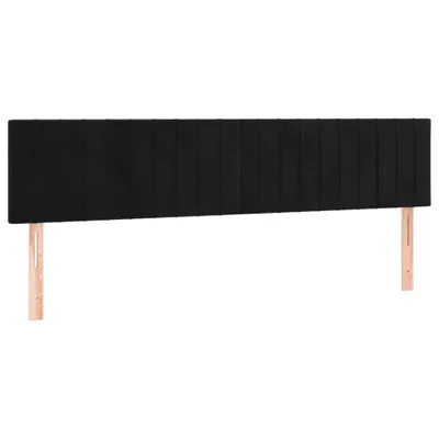 Immagine prodotto di vidaXL Testiere 2 pezzi nero 80x5x78/88 cm velluto
