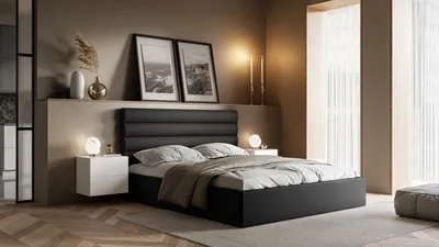 Obrázok produktu pre SIERRA čalúnená posteľ s boxom a rámom 180x200 cm Madryt 9100