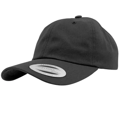 Produktbild von FLEXFIT 6245CM | Low Profile Baumwolle Twill Cap / Kappe / Mütze - Farbe: Dark Grey - Größe: One Size