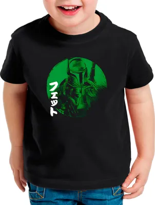 Produktbild von A.N.T. Green Fate Kinder T-Shirt yoda mando kopfgeldjäger