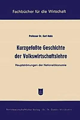 Obrázok produktu pre Kurzgefaßte Geschichte der Volkswirtschaftslehre
