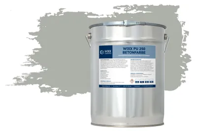 Produktbild von Wixx Polyurethan250 Betonfarbe Innen & Außen - RAL 7038 | Achatgrau - 2,5L