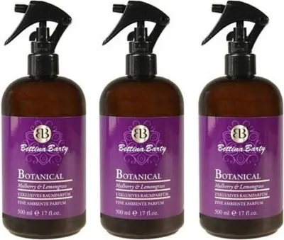 Produktbild von Bettina Barty Mulberry & Lemongrass Raumduft 3 x 500 ml