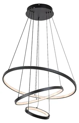 Immagine prodotto di Rabalux Lampada a sospensione LED nera Beliza 600 mm 90 W CCT con telecomando 72346