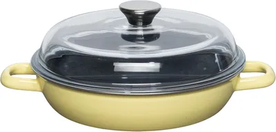 Image de Poêle à frire RIESS avec couvercle en verre, 24 cm – LEMON