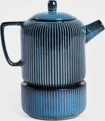 Produktbild von HOMLA MIRANDE Krug mit Heizung marineblau 0,95 l