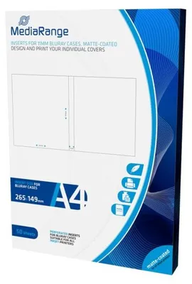 Obrázok produktu pre MediaRange MRINK123, Atramentová tlač, A4 (210x297 mm), Matte, 50 listy, 130 g/m², Biela