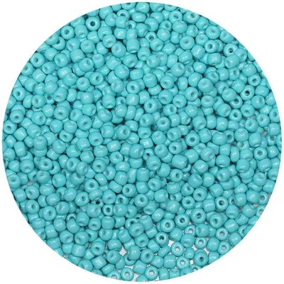 Image de Perles de verre turquoise de 4 mm, perles de verre 6/0 pour bracelets, fabrication artisanale de bijoux