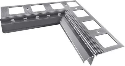 Produktbild von Renoplast Aluminium Traufprofil K20R Harzböden, Innenecke 90°, Grau