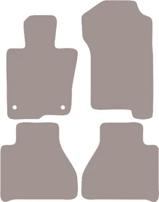 Immagine prodotto di Tappetini auto in velluto per Mercedes X-Classe W470 pickup (2017-) - set di tappetini LUX beige (4 pezzi)