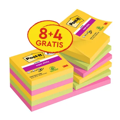 Immagine prodotto di Post-It 7100259227 Note adesive quadrate Blu - Verde - Arancione - Rosa - Giallo 90 fogli Autoadesivi (7100259227)