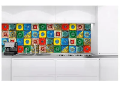 Produktbild von Küchenrückwand Folie selbstklebend LISBOA TILES 180 x 60 cm - Klebefolie - Dekofolie - Spritzschutz für Küche -