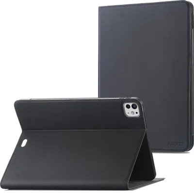 Productafbeelding van Accezz Classic Tablet Case voor de Apple iPad Pro 13 (2025) M5 / (2024) M4 - Zwart